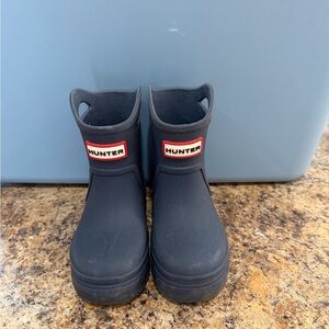 Hunter Kids Navy Rain Boots